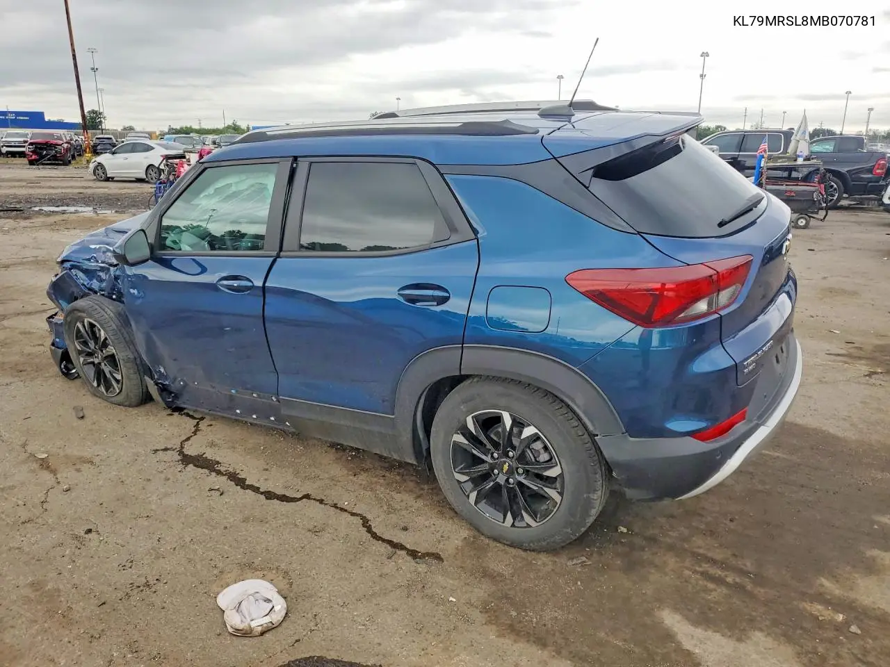 2021 Chevrolet Trailblazer Lt VIN: KL79MRSL8MB070781 Lot: 59884766
