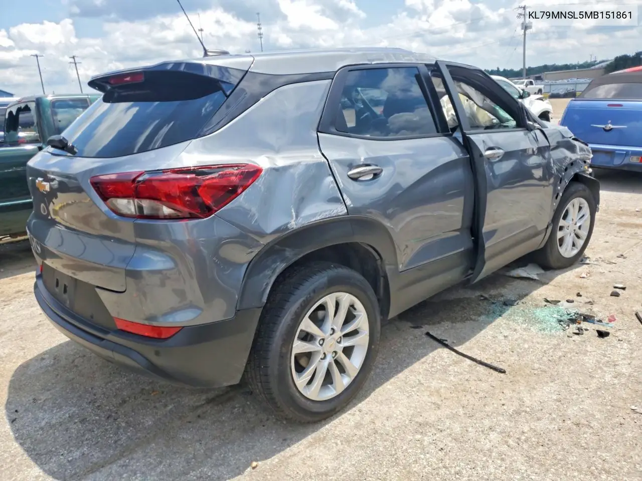 2021 Chevrolet Trailblazer Ls VIN: KL79MNSL5MB151861 Lot: 59964716