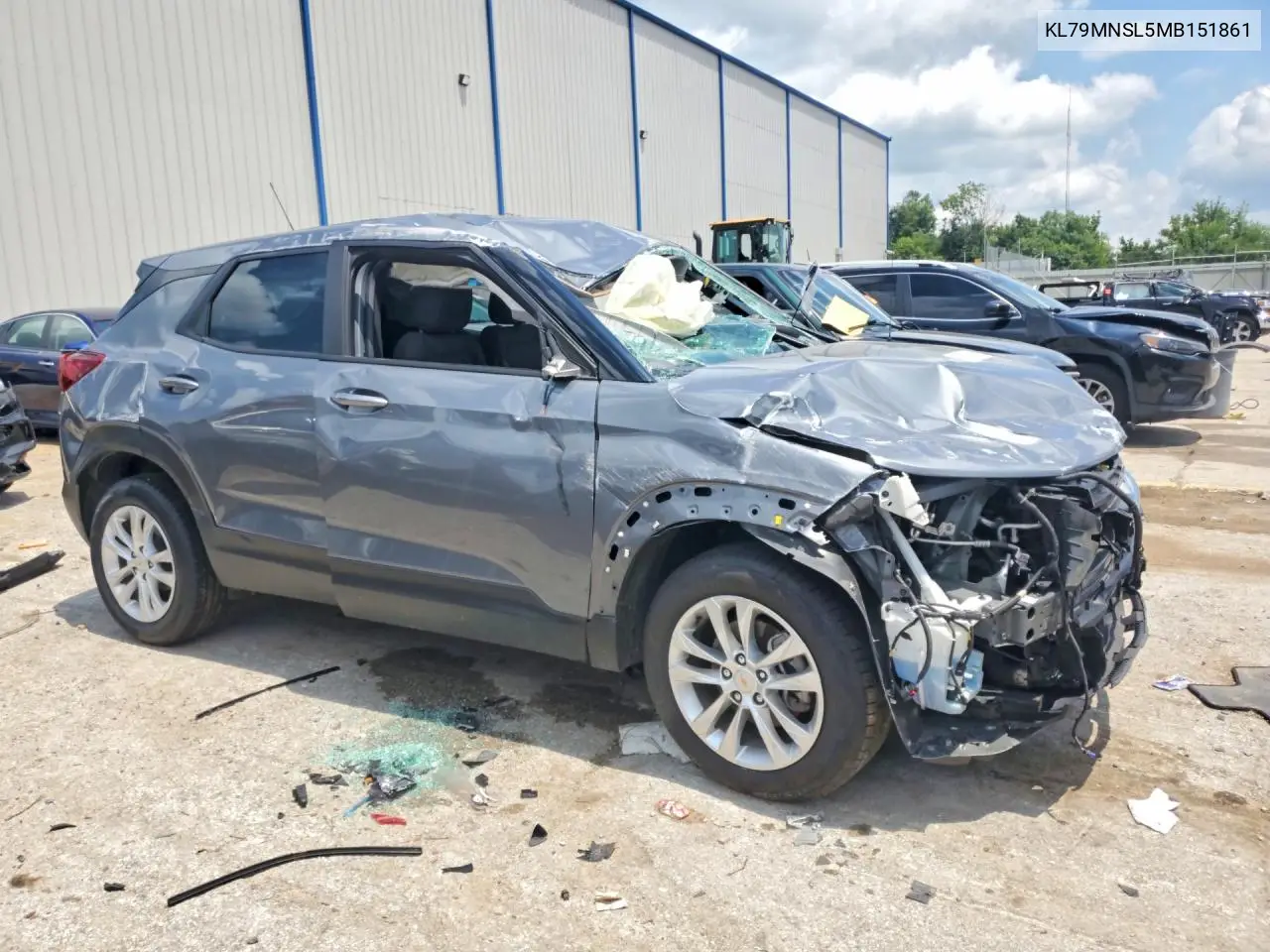 2021 Chevrolet Trailblazer Ls VIN: KL79MNSL5MB151861 Lot: 59964716