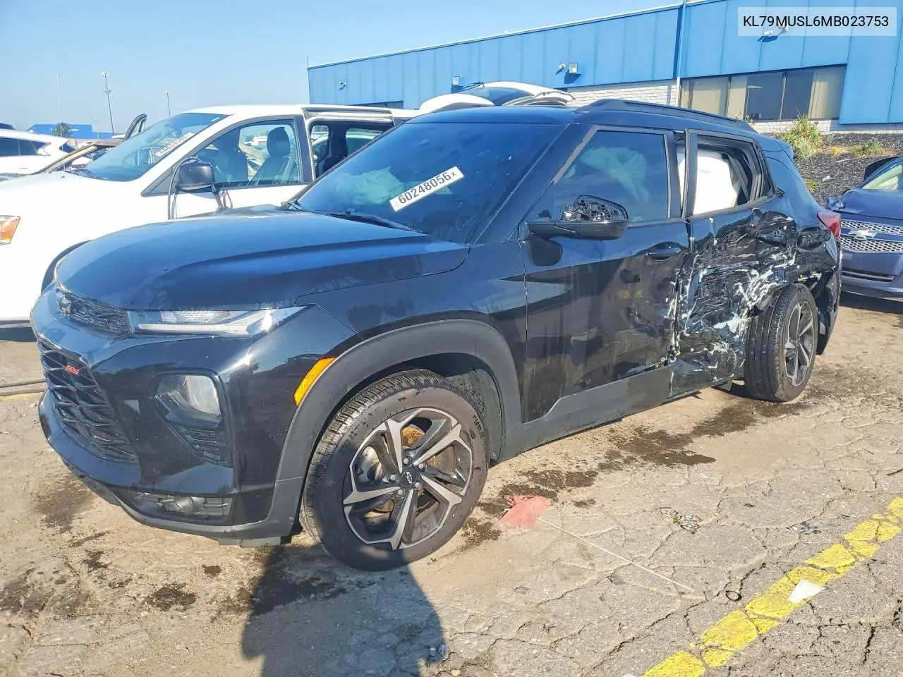 2021 Chevrolet Trailblazer Rs VIN: KL79MUSL6MB023753 Lot: 60248056