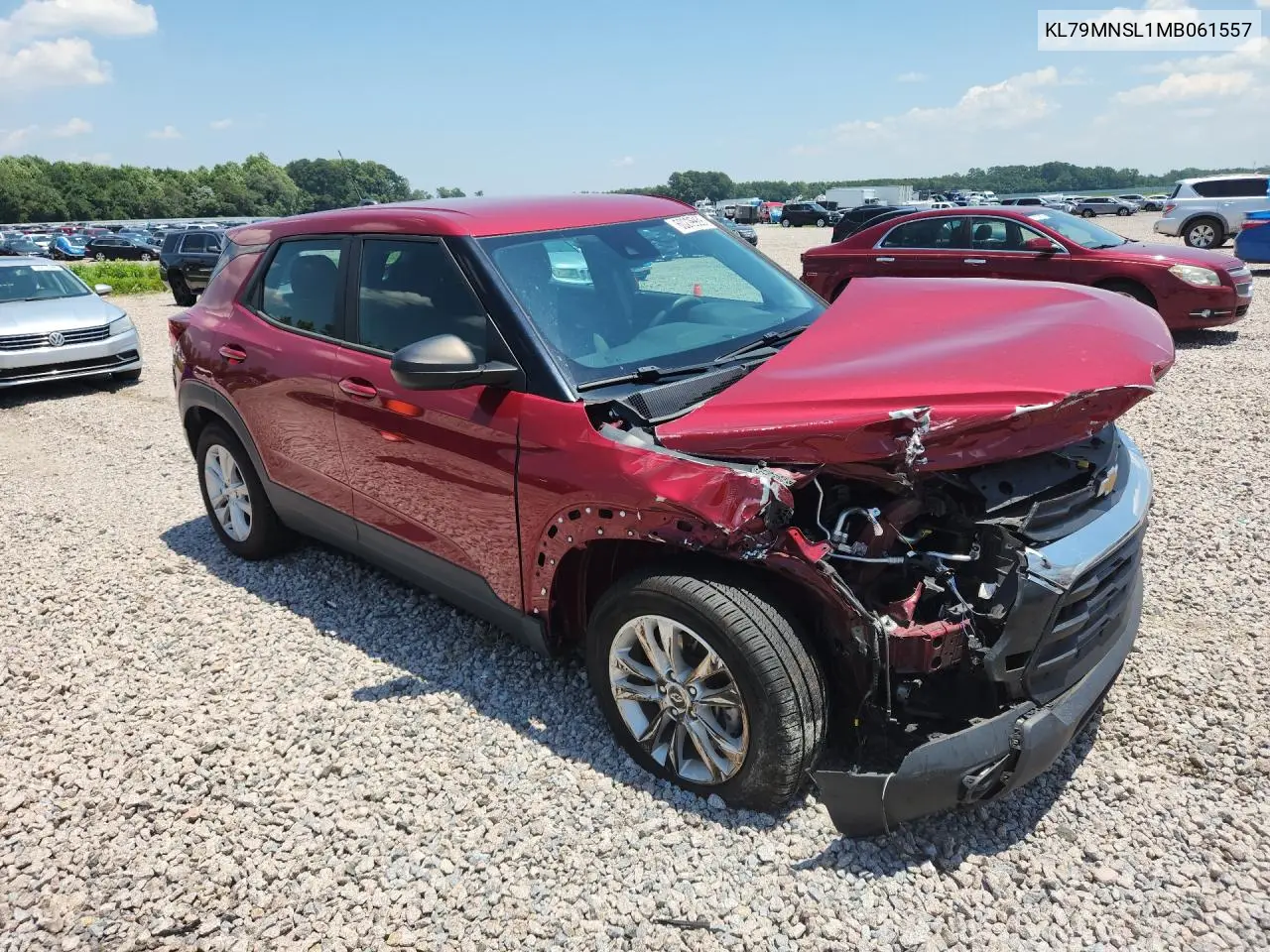 2021 Chevrolet Trailblazer Ls VIN: KL79MNSL1MB061557 Lot: 60299926