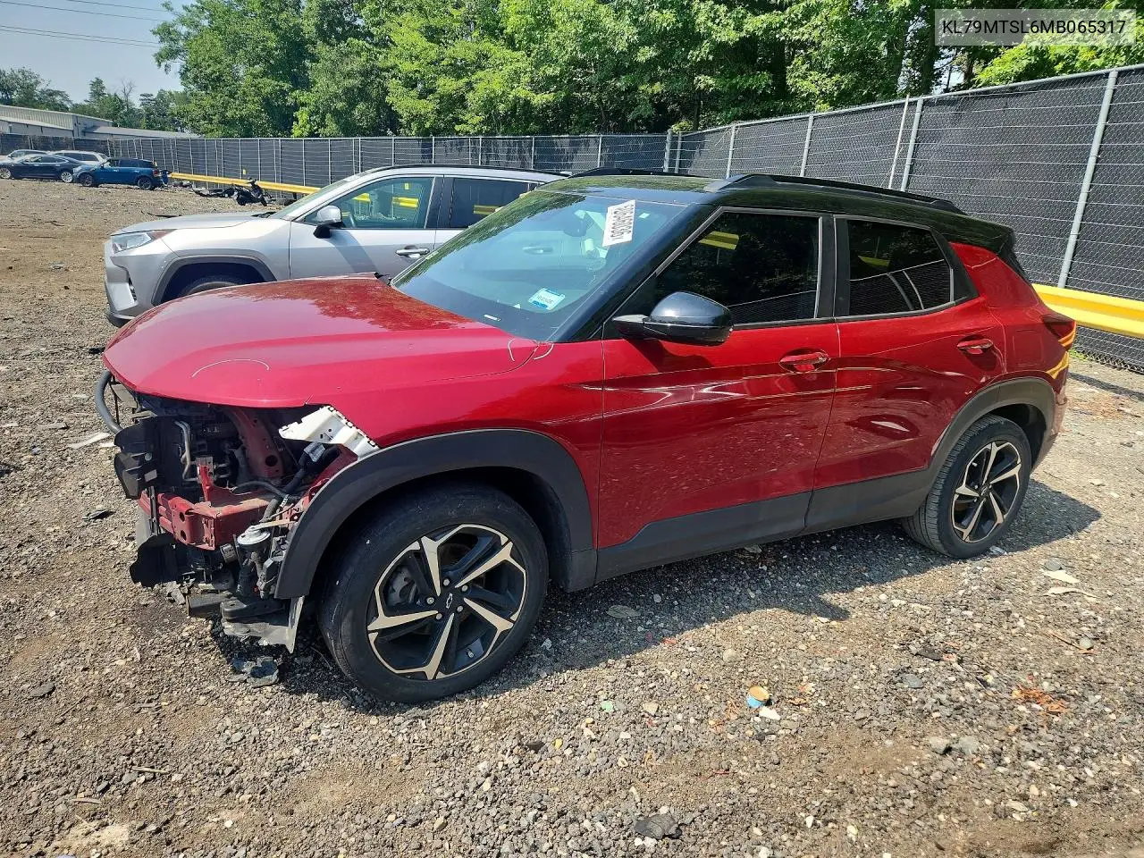 2021 Chevrolet Trailblazer Rs VIN: KL79MTSL6MB065317 Lot: 60646036
