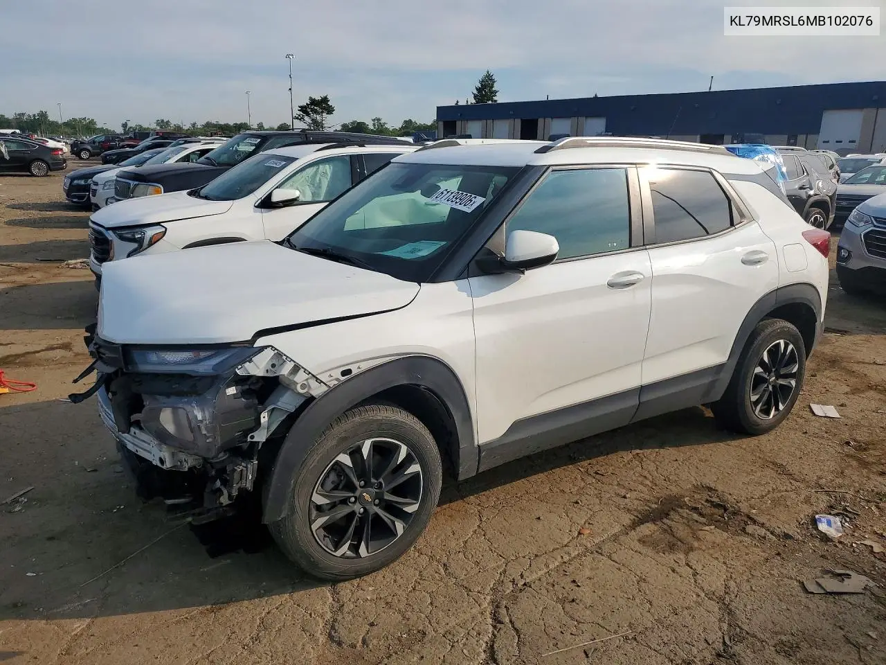 2021 Chevrolet Trailblazer Lt VIN: KL79MRSL6MB102076 Lot: 61139906