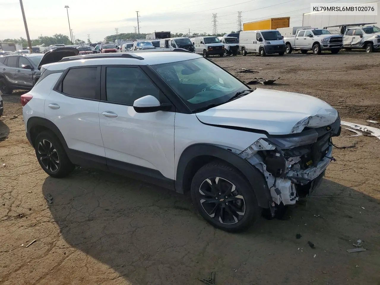 2021 Chevrolet Trailblazer Lt VIN: KL79MRSL6MB102076 Lot: 61139906