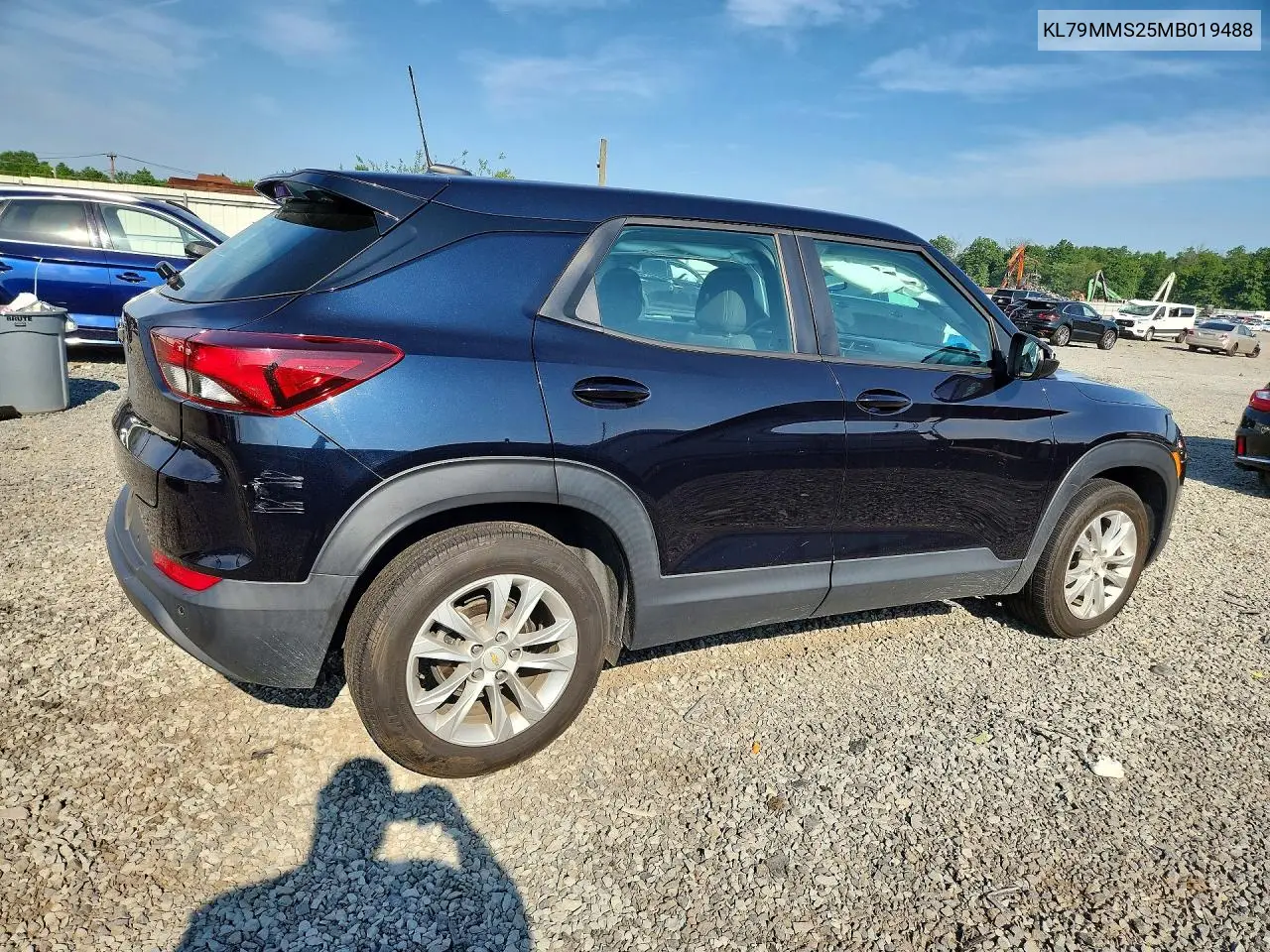 2021 Chevrolet Trailblazer Ls VIN: KL79MMS25MB019488 Lot: 61182046