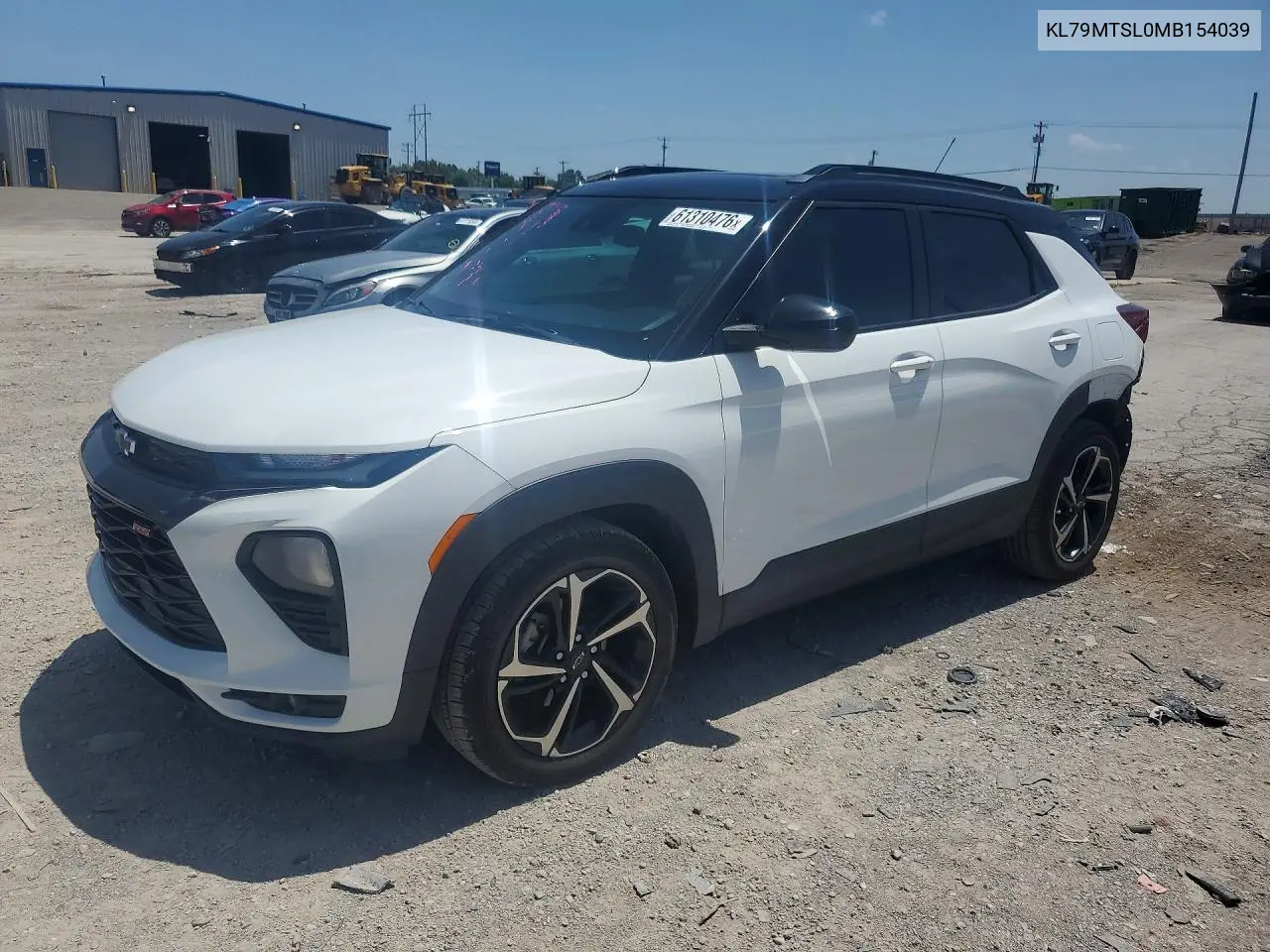 2021 Chevrolet Trailblazer Rs VIN: KL79MTSL0MB154039 Lot: 61310476