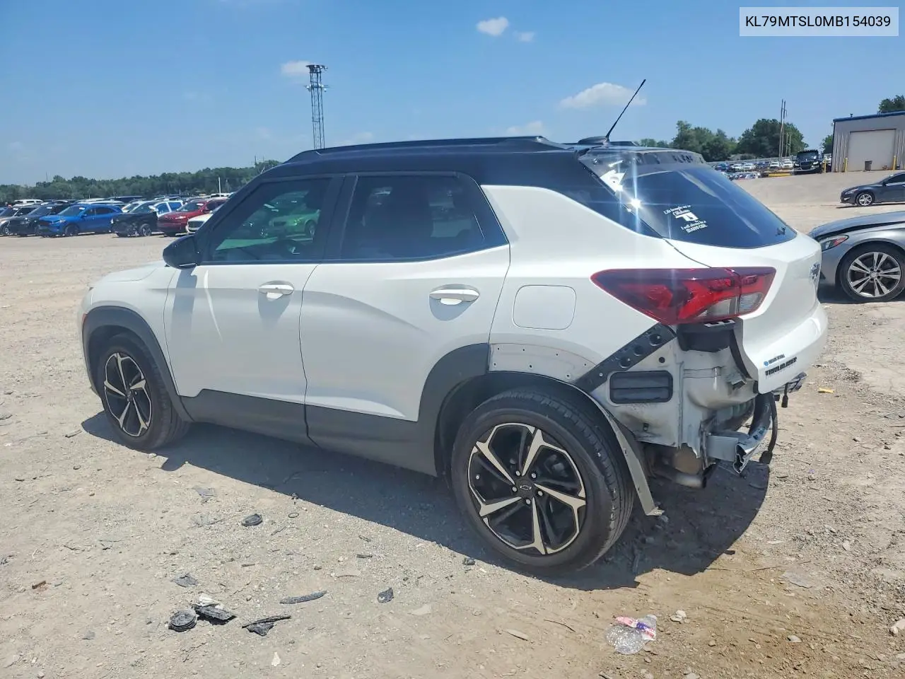 2021 Chevrolet Trailblazer Rs VIN: KL79MTSL0MB154039 Lot: 61310476
