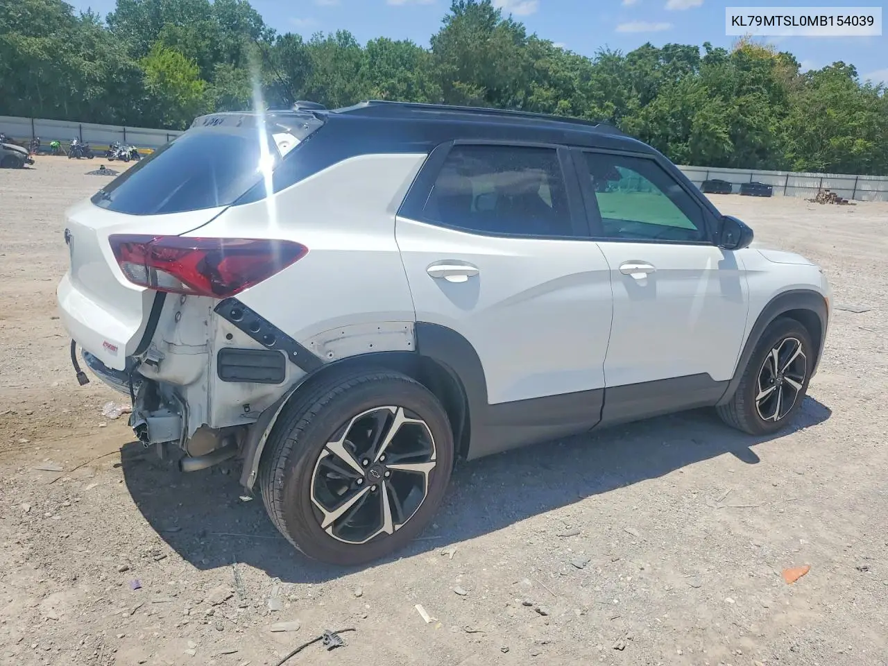 2021 Chevrolet Trailblazer Rs VIN: KL79MTSL0MB154039 Lot: 61310476