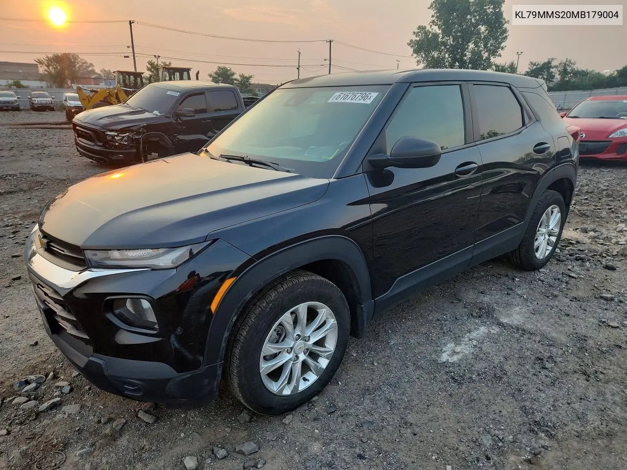 2021 Chevrolet Trailblazer Ls VIN: KL79MMS20MB179004 Lot: 61676796