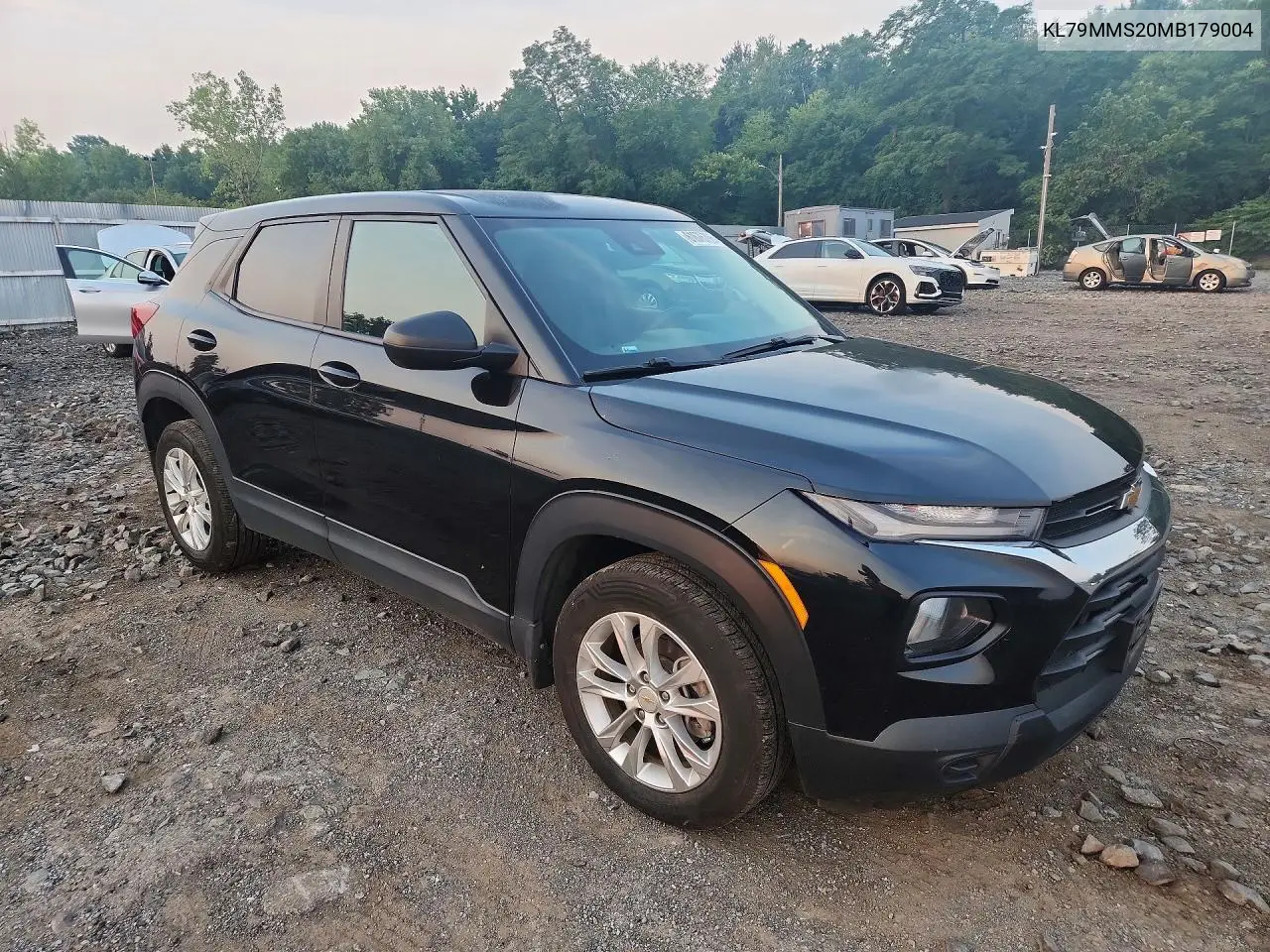 2021 Chevrolet Trailblazer Ls VIN: KL79MMS20MB179004 Lot: 61676796