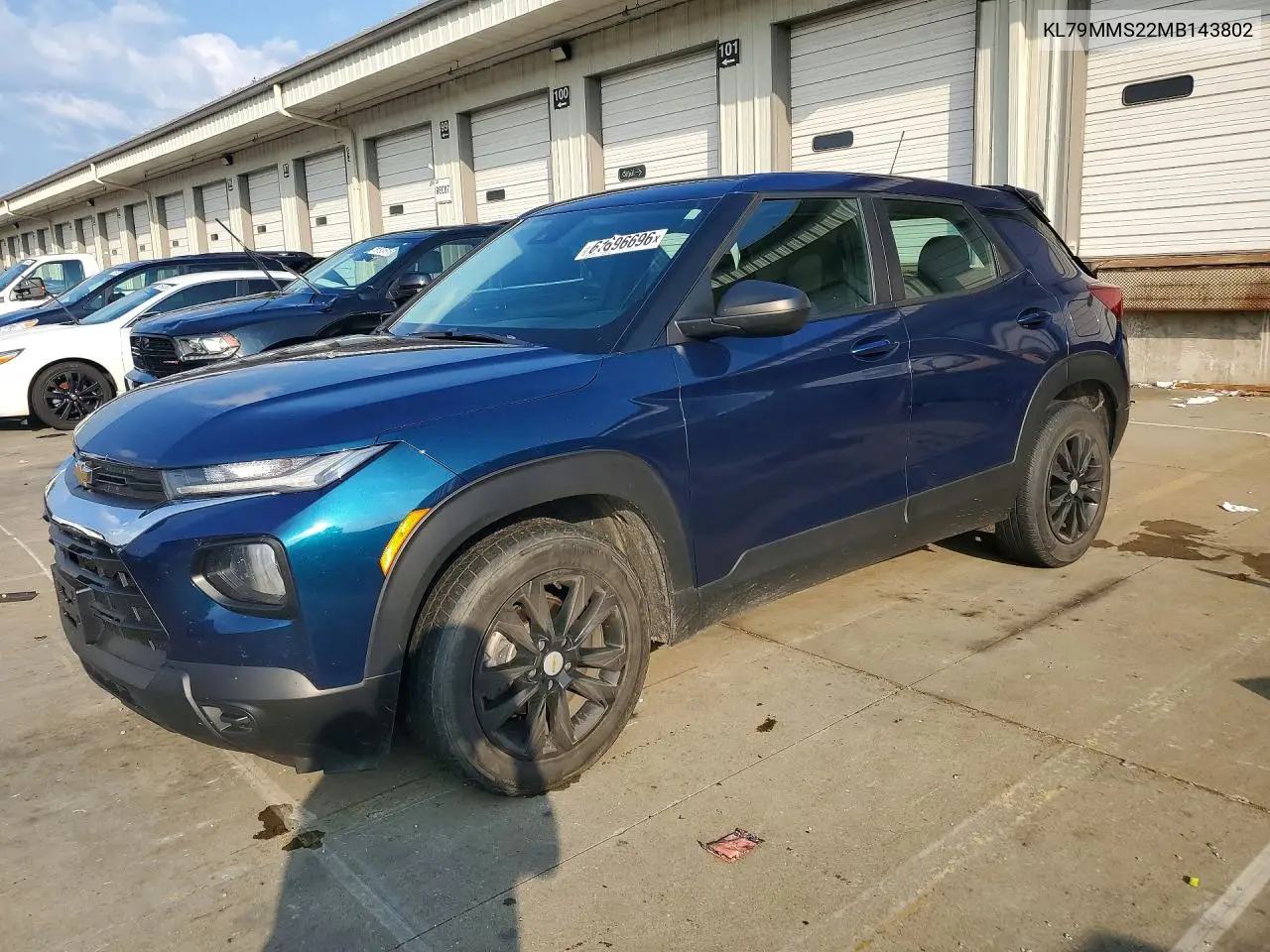 2021 Chevrolet Trailblazer Ls VIN: KL79MMS22MB143802 Lot: 61696696
