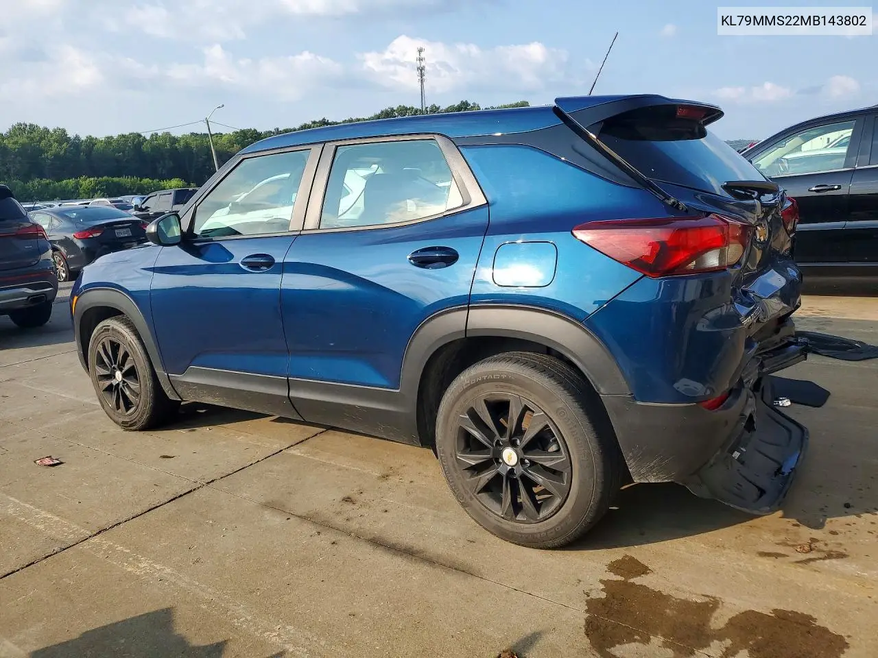 2021 Chevrolet Trailblazer Ls VIN: KL79MMS22MB143802 Lot: 61696696