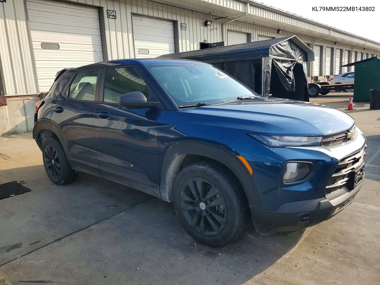 2021 Chevrolet Trailblazer Ls VIN: KL79MMS22MB143802 Lot: 61696696