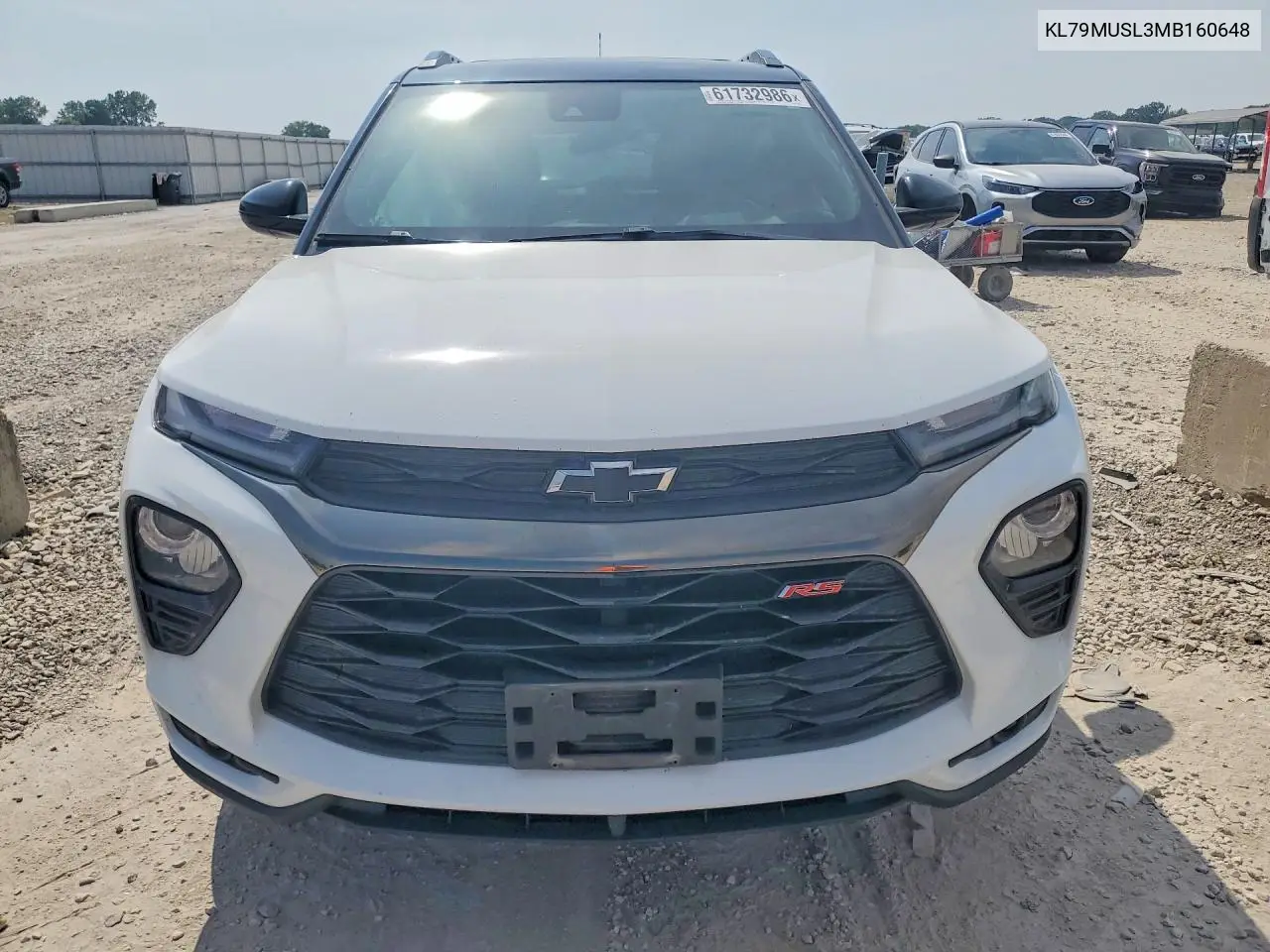 2021 Chevrolet Trailblazer Rs VIN: KL79MUSL3MB160648 Lot: 61732986