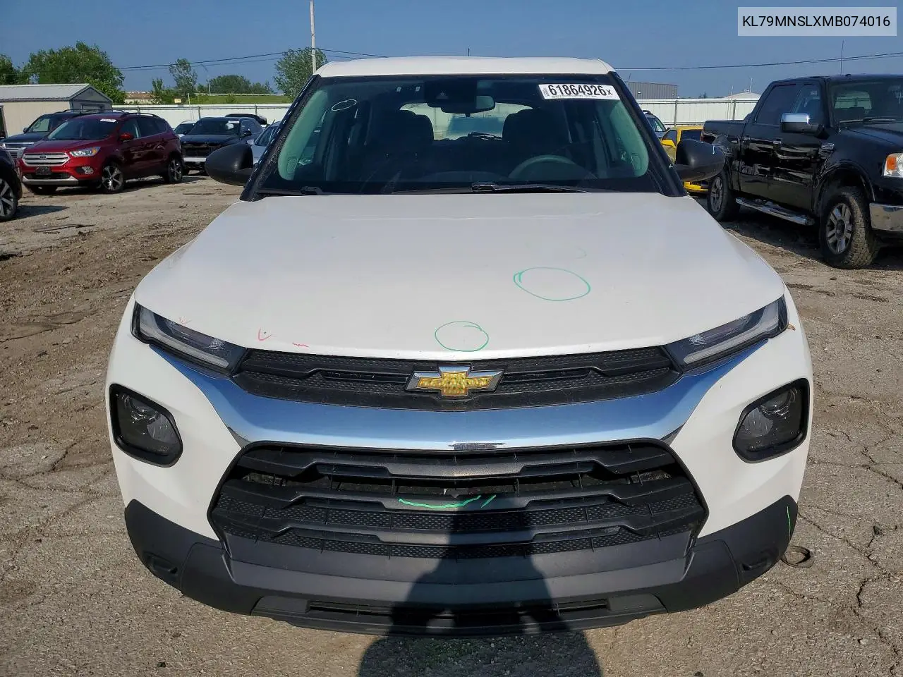 2021 Chevrolet Trailblazer Ls VIN: KL79MNSLXMB074016 Lot: 61864926