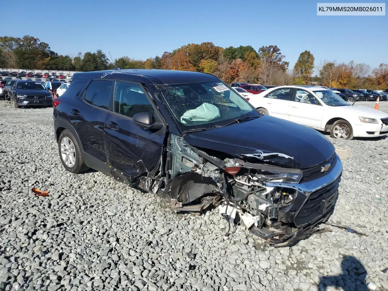 KL79MMS20MB026011 2021 Chev Trailblazer Ls