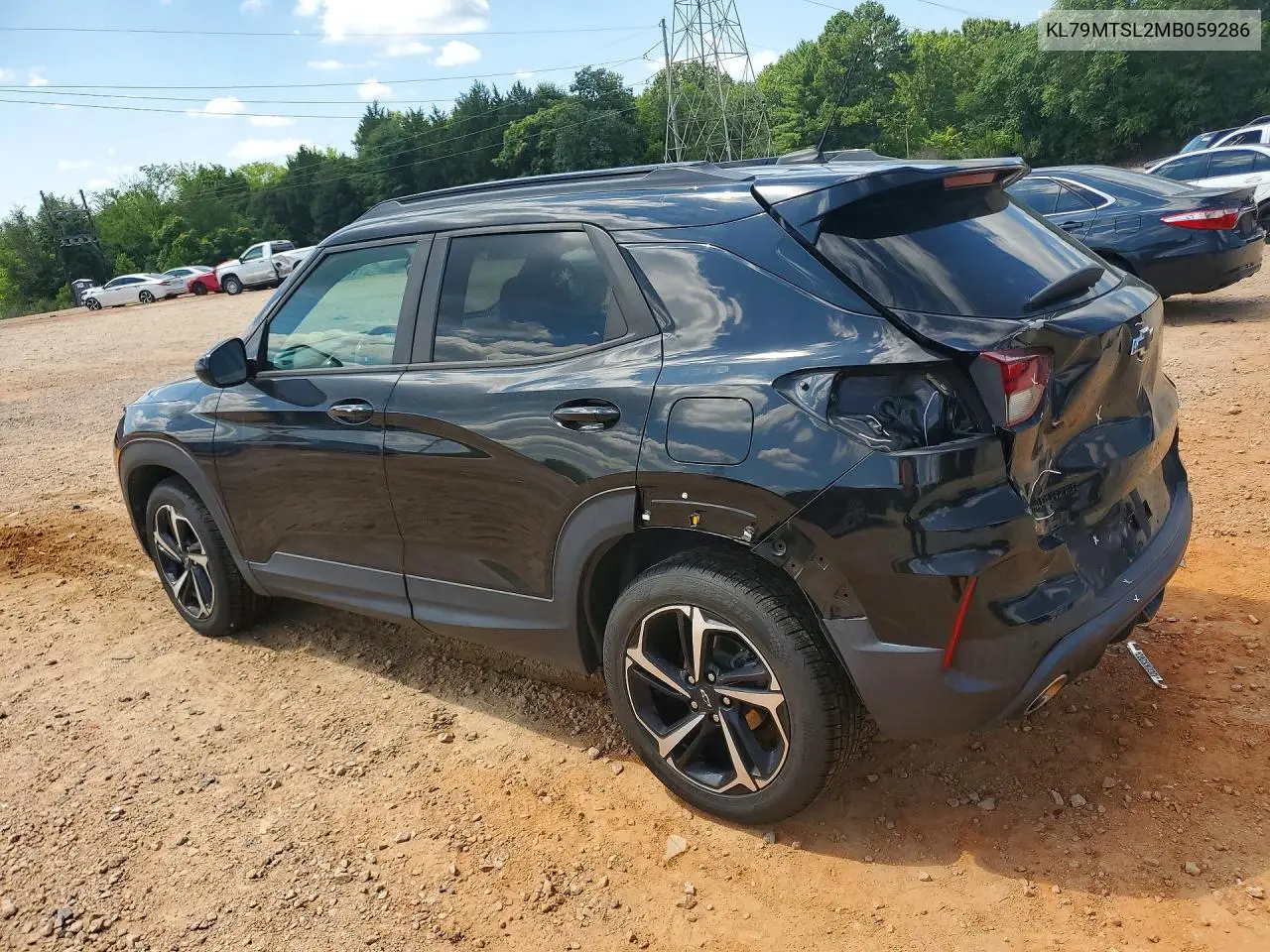 2021 Chevrolet Trailblazer Rs VIN: KL79MTSL2MB059286 Lot: 97682565