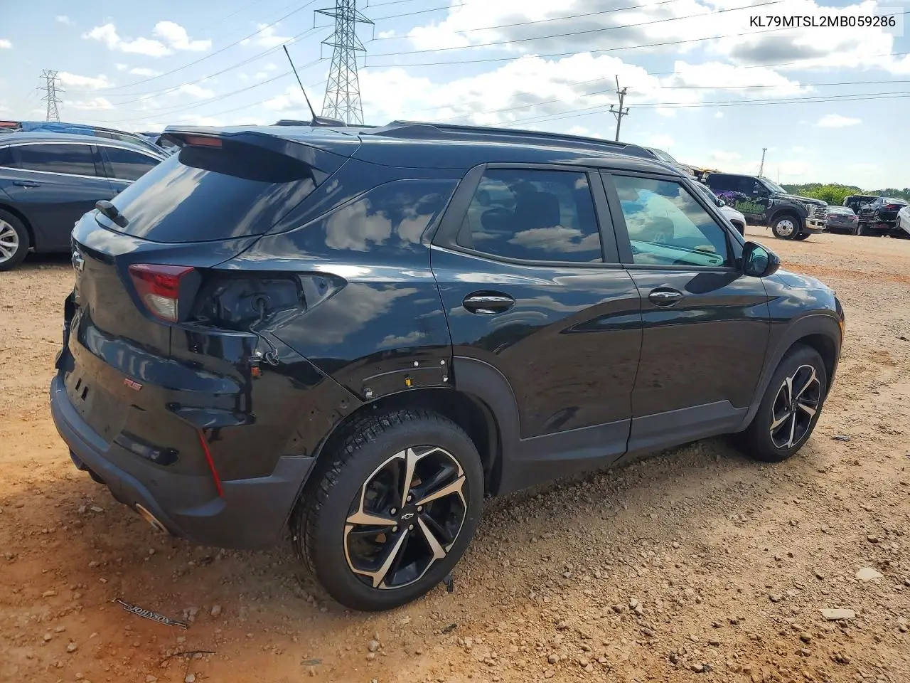 2021 Chevrolet Trailblazer Rs VIN: KL79MTSL2MB059286 Lot: 97682565