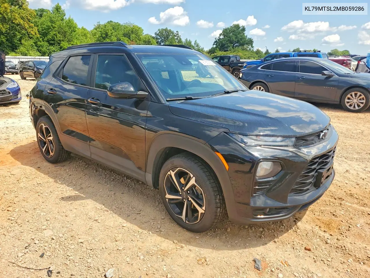 2021 Chevrolet Trailblazer Rs VIN: KL79MTSL2MB059286 Lot: 97682565