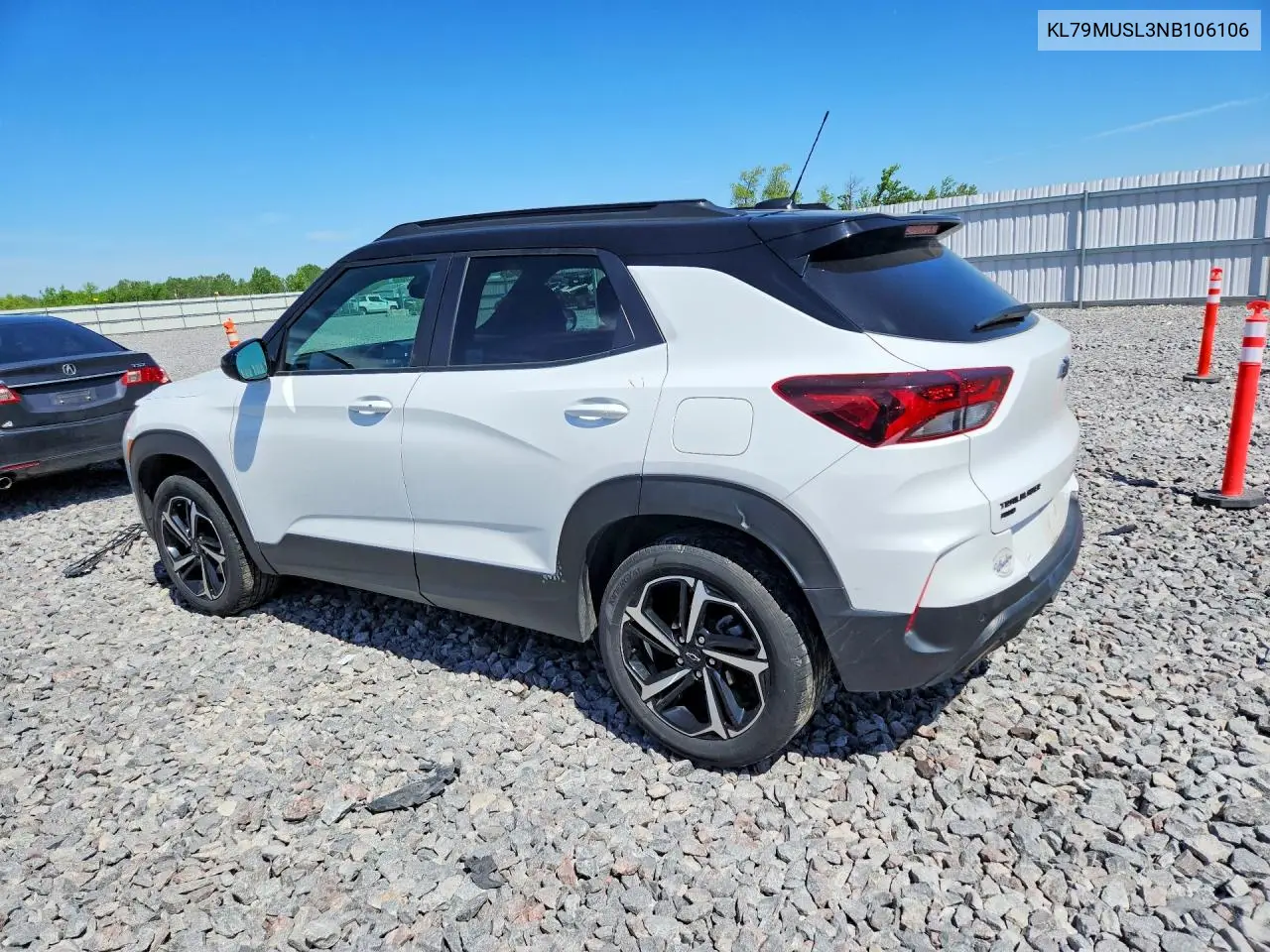2022 Chevrolet Trailblazer Rs VIN: KL79MUSL3NB106106 Lot: 55357096
