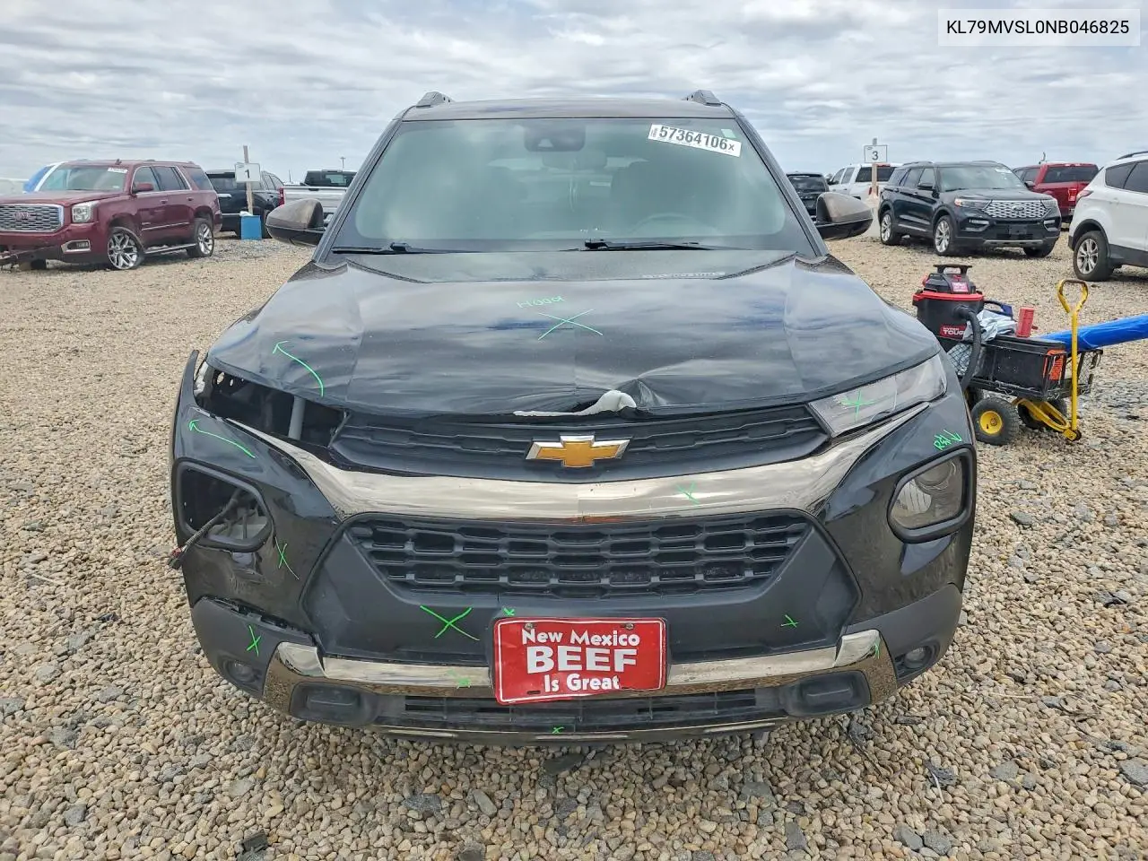 2022 Chevrolet Trailblazer Activ VIN: KL79MVSL0NB046825 Lot: 57364106
