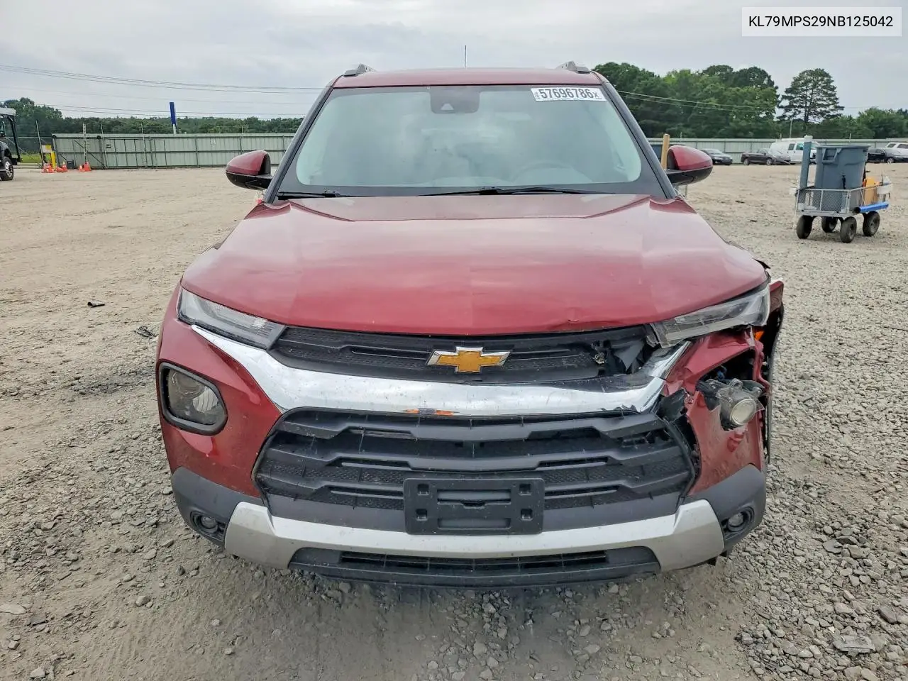 2022 Chevrolet Trailblazer Lt VIN: KL79MPS29NB125042 Lot: 57696786