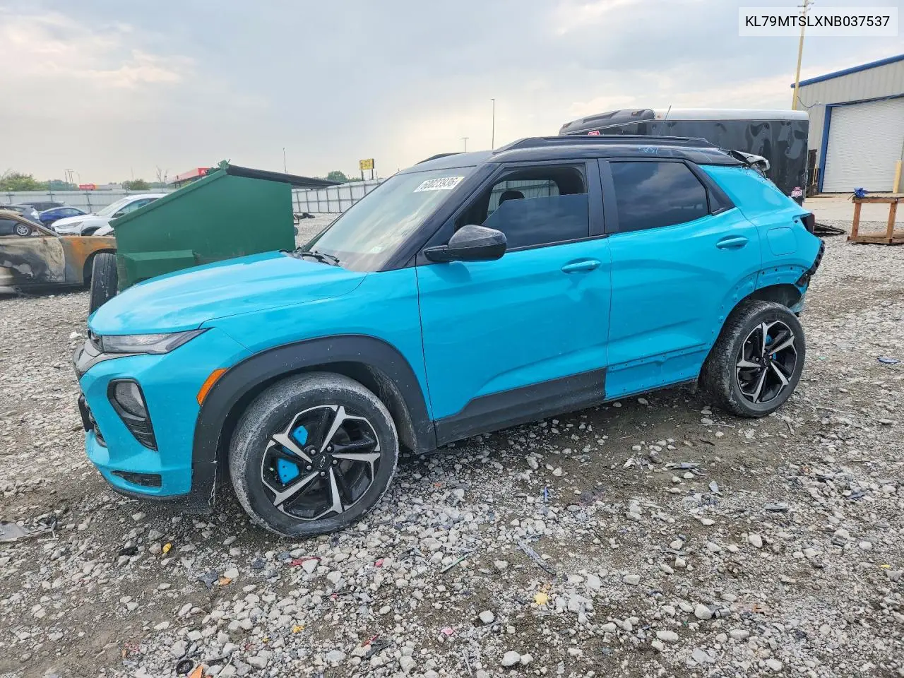 2022 Chevrolet Trailblazer Rs VIN: KL79MTSLXNB037537 Lot: 60023936
