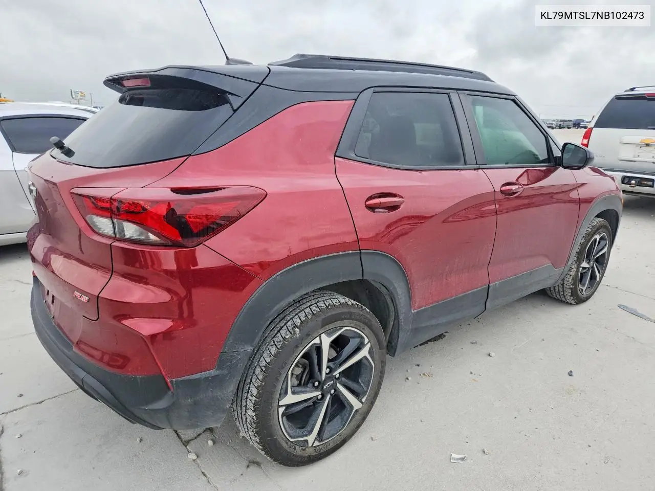 2022 Chevrolet Trailblazer Rs VIN: KL79MTSL7NB102473 Lot: 60048436