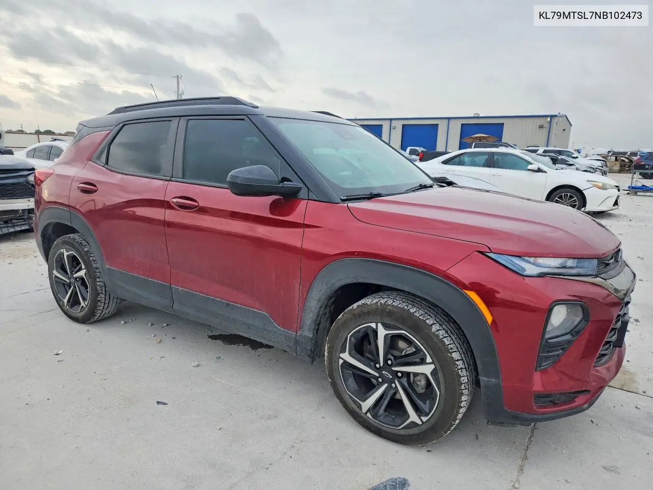 2022 Chevrolet Trailblazer Rs VIN: KL79MTSL7NB102473 Lot: 60048436