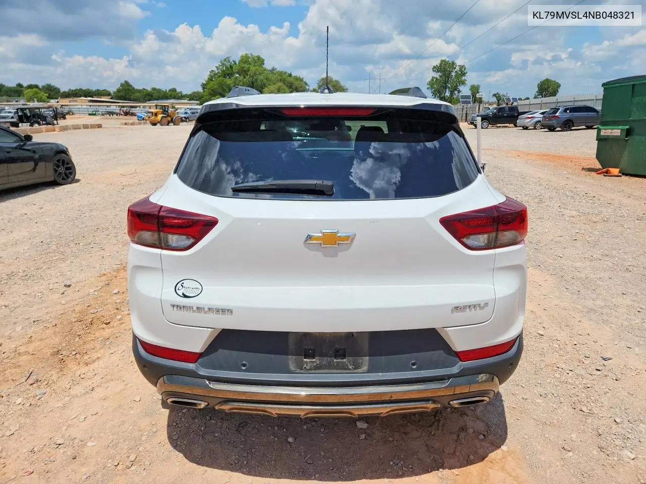 2022 Chevrolet Trailblazer Activ VIN: KL79MVSL4NB048321 Lot: 60860286