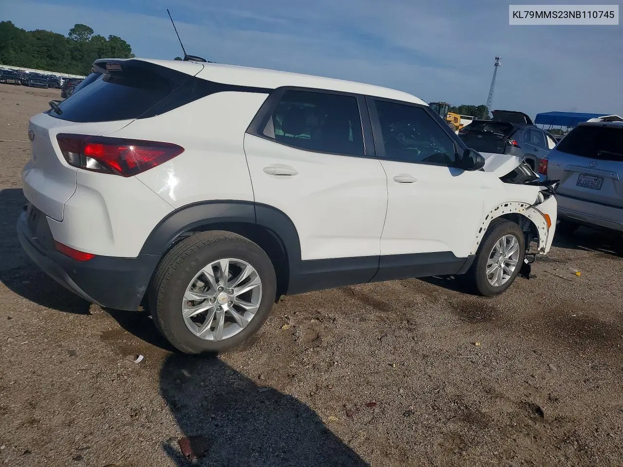 2022 Chevrolet Trailblazer Ls VIN: KL79MMS23NB110745 Lot: 60930076