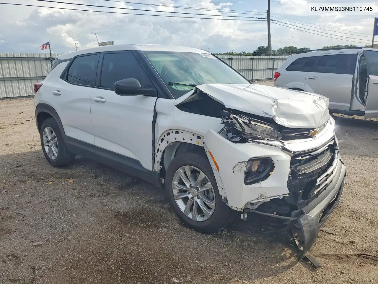 2022 Chevrolet Trailblazer Ls VIN: KL79MMS23NB110745 Lot: 60930076