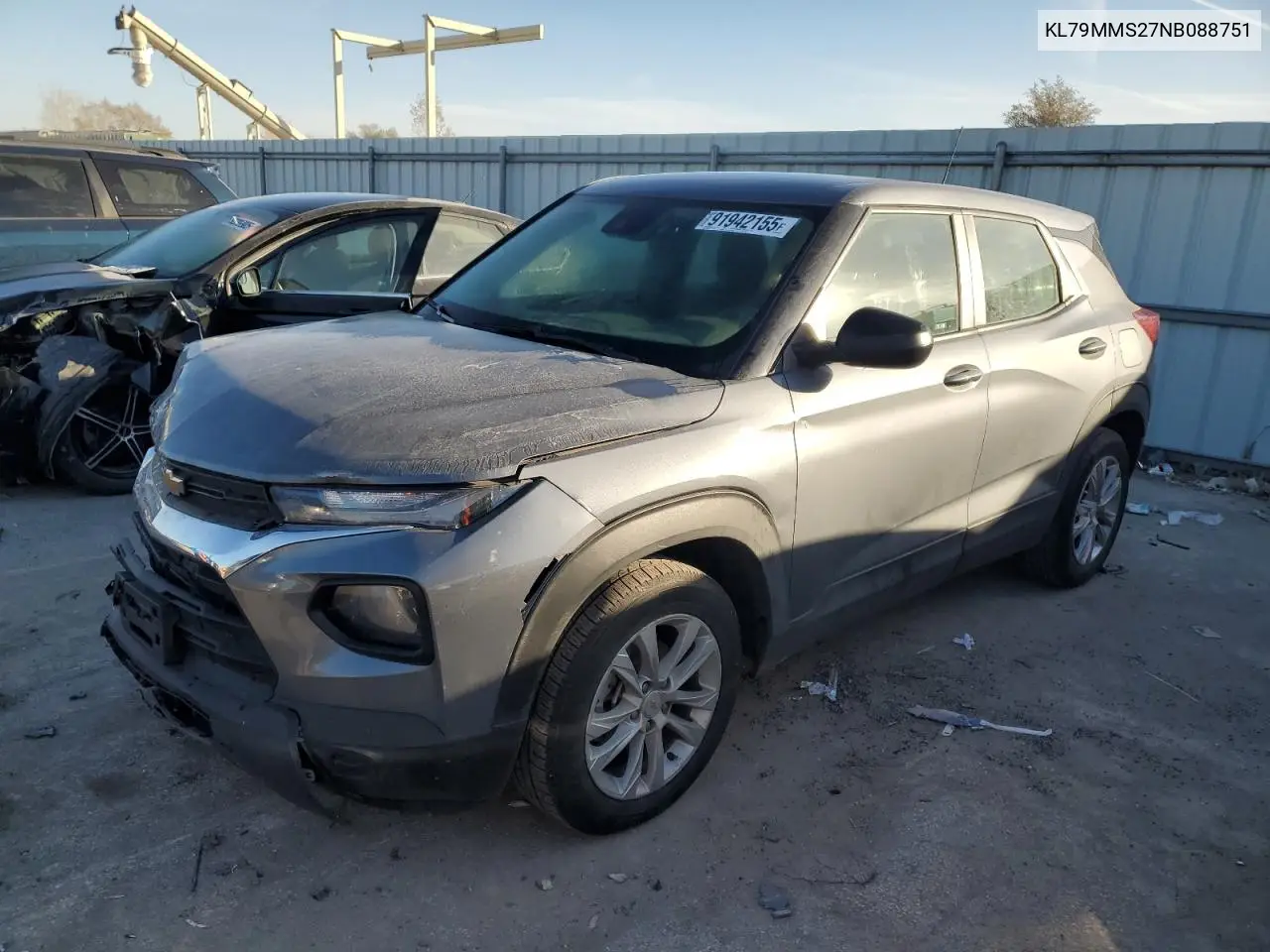 KL79MMS27NB088751 2022 Chevrolet Trailblazer Ls