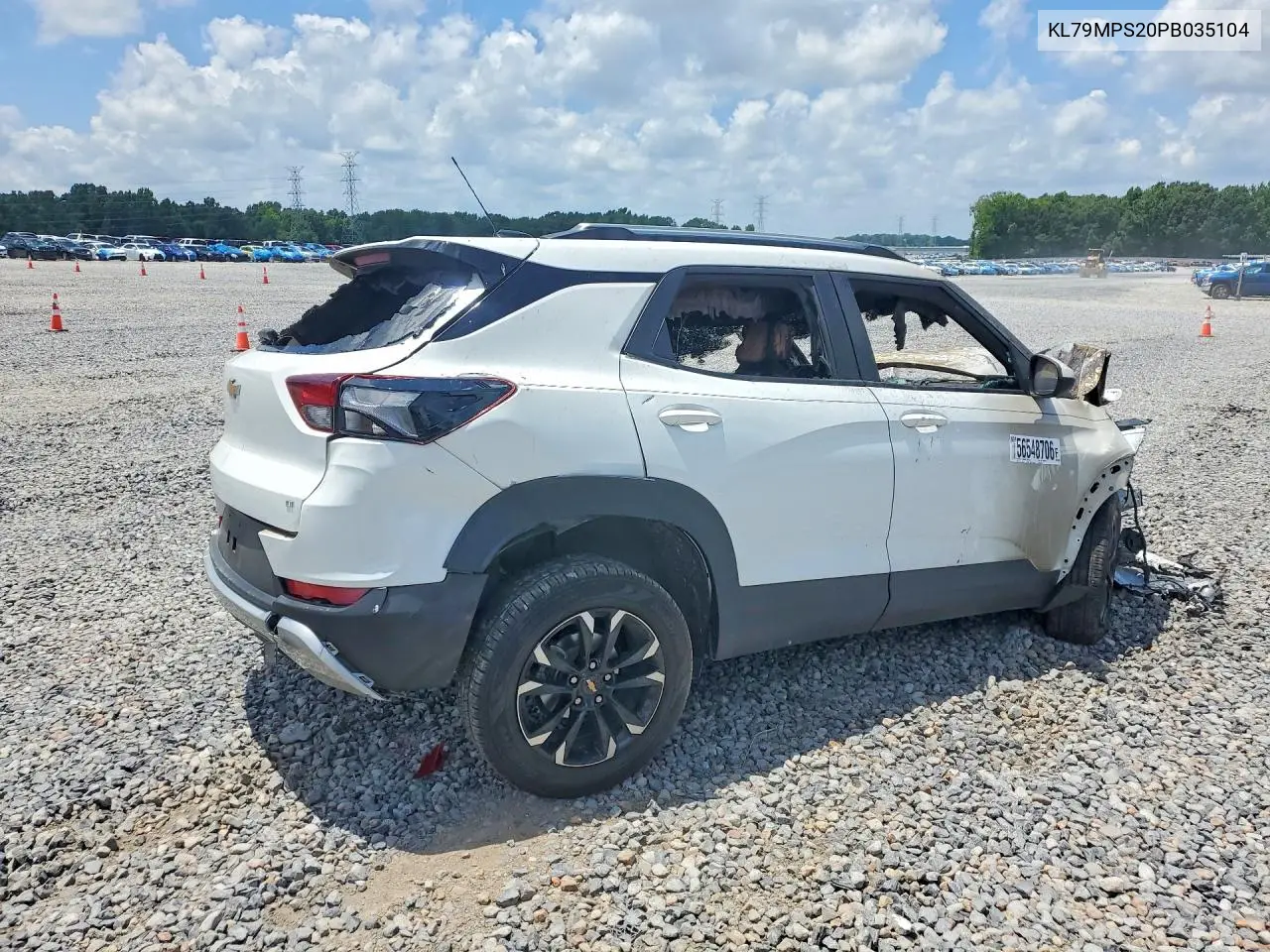 2023 Chevrolet Trailblazer Lt VIN: KL79MPS20PB035104 Lot: 56548706