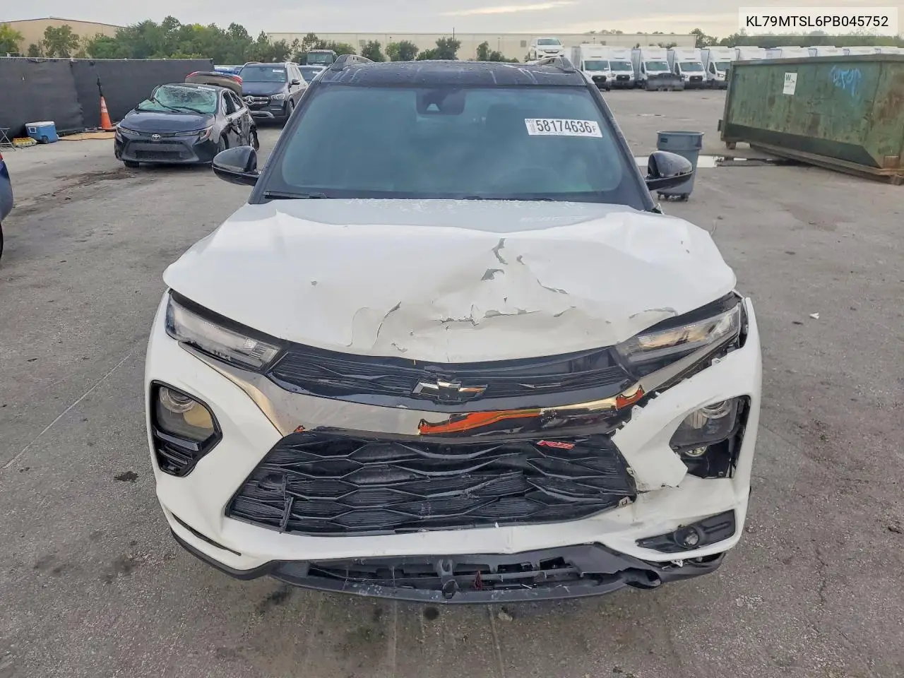 2023 Chevrolet Trailblazer Rs VIN: KL79MTSL6PB045752 Lot: 58174636