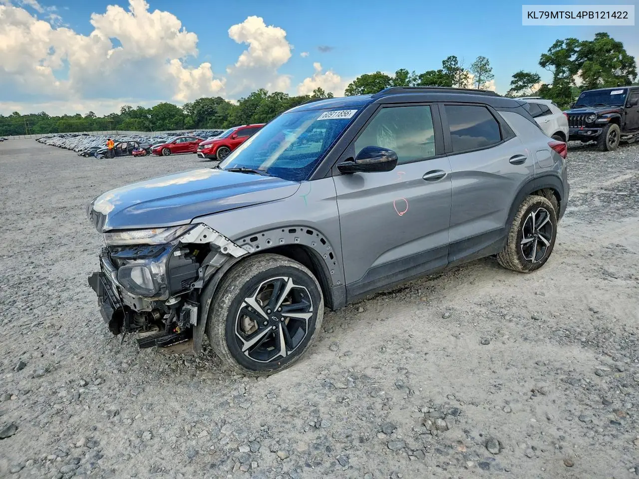 2023 Chevrolet Trailblazer Rs VIN: KL79MTSL4PB121422 Lot: 60911856