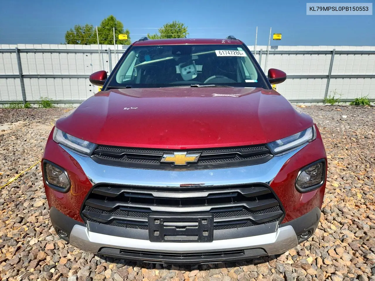 2023 Chevrolet Trailblazer Lt VIN: KL79MPSL0PB150553 Lot: 61747286
