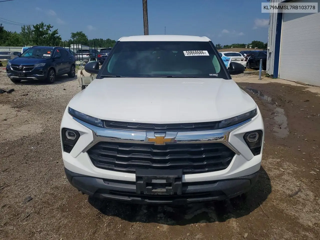 2024 Chevrolet Trailblazer Ls VIN: KL79MMSL7RB103778 Lot: 59868686