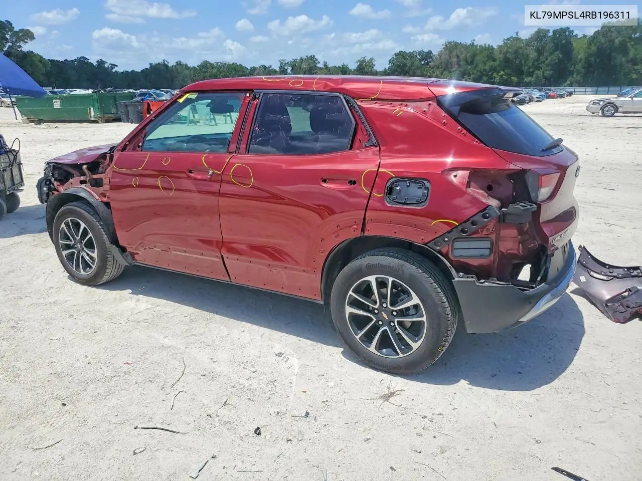 2024 Chevrolet Trailblazer Lt VIN: KL79MPSL4RB196311 Lot: 62113606