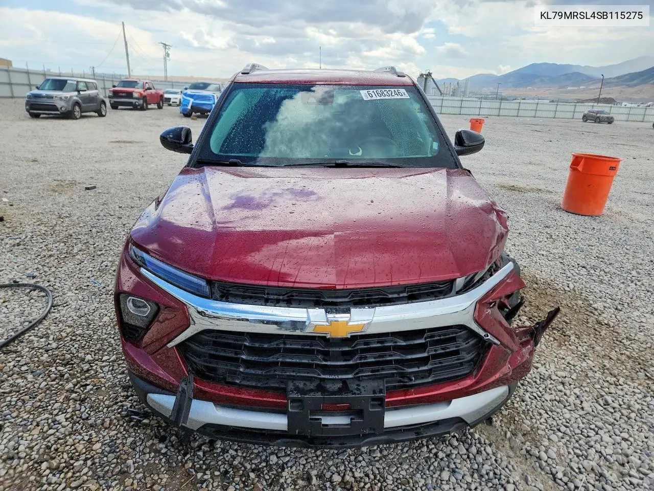 2025 Chevrolet Trailblazer Lt VIN: KL79MRSL4SB115275 Lot: 61683246