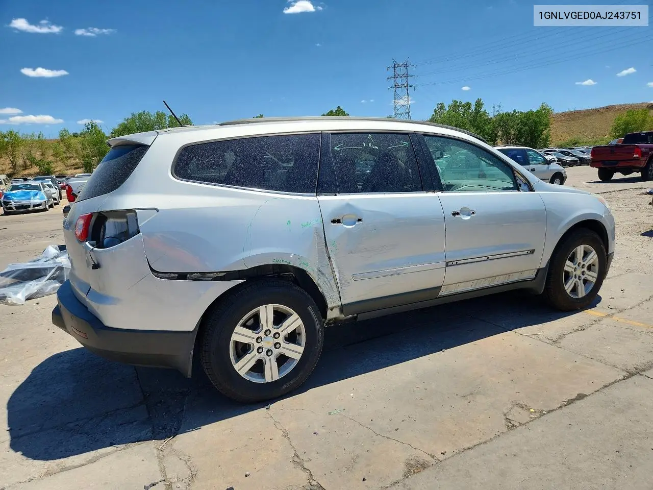 2010 Chevrolet Traverse Lt VIN: 1GNLVGED0AJ243751 Lot: 60959746