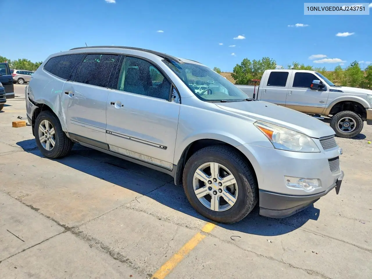 2010 Chevrolet Traverse Lt VIN: 1GNLVGED0AJ243751 Lot: 60959746