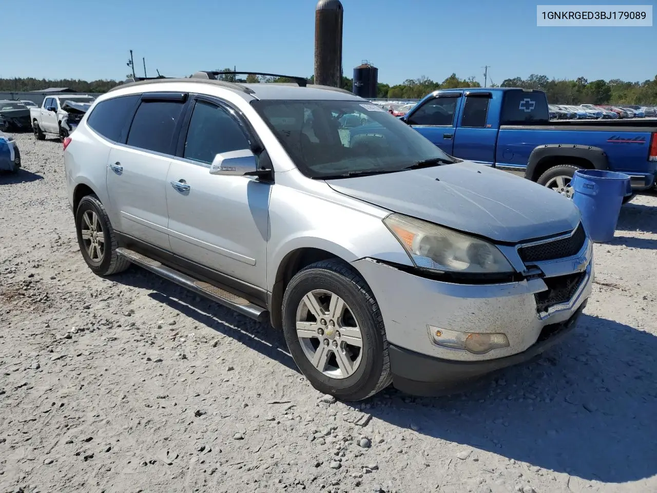 1GNKRGED3BJ179089 2011 Chevrolet Traverse Lt