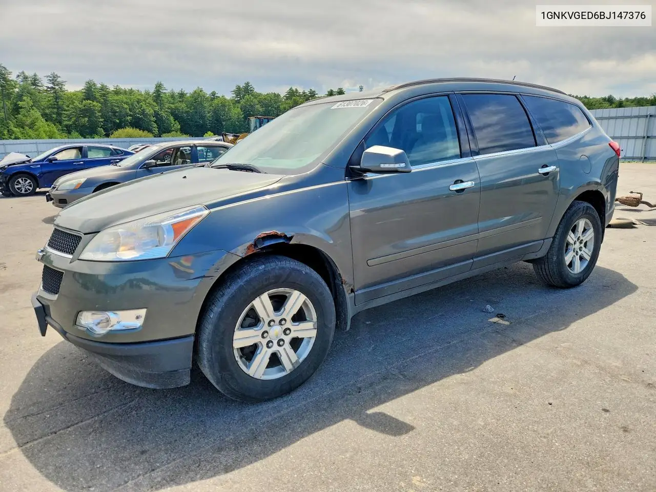 2011 Chevrolet Traverse Lt VIN: 1GNKVGED6BJ147376 Lot: 61307026