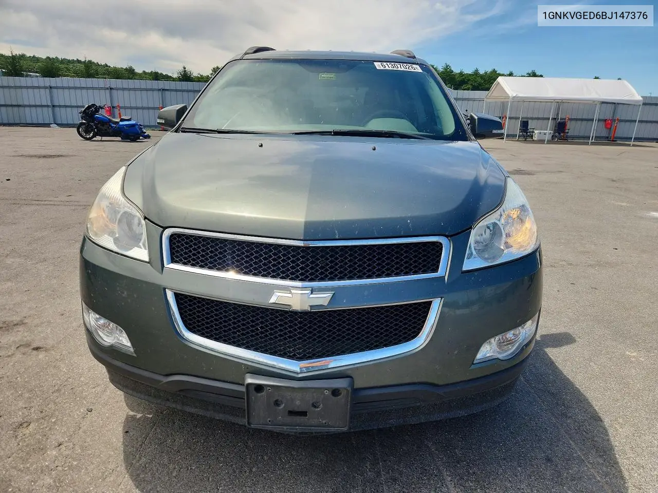 2011 Chevrolet Traverse Lt VIN: 1GNKVGED6BJ147376 Lot: 61307026