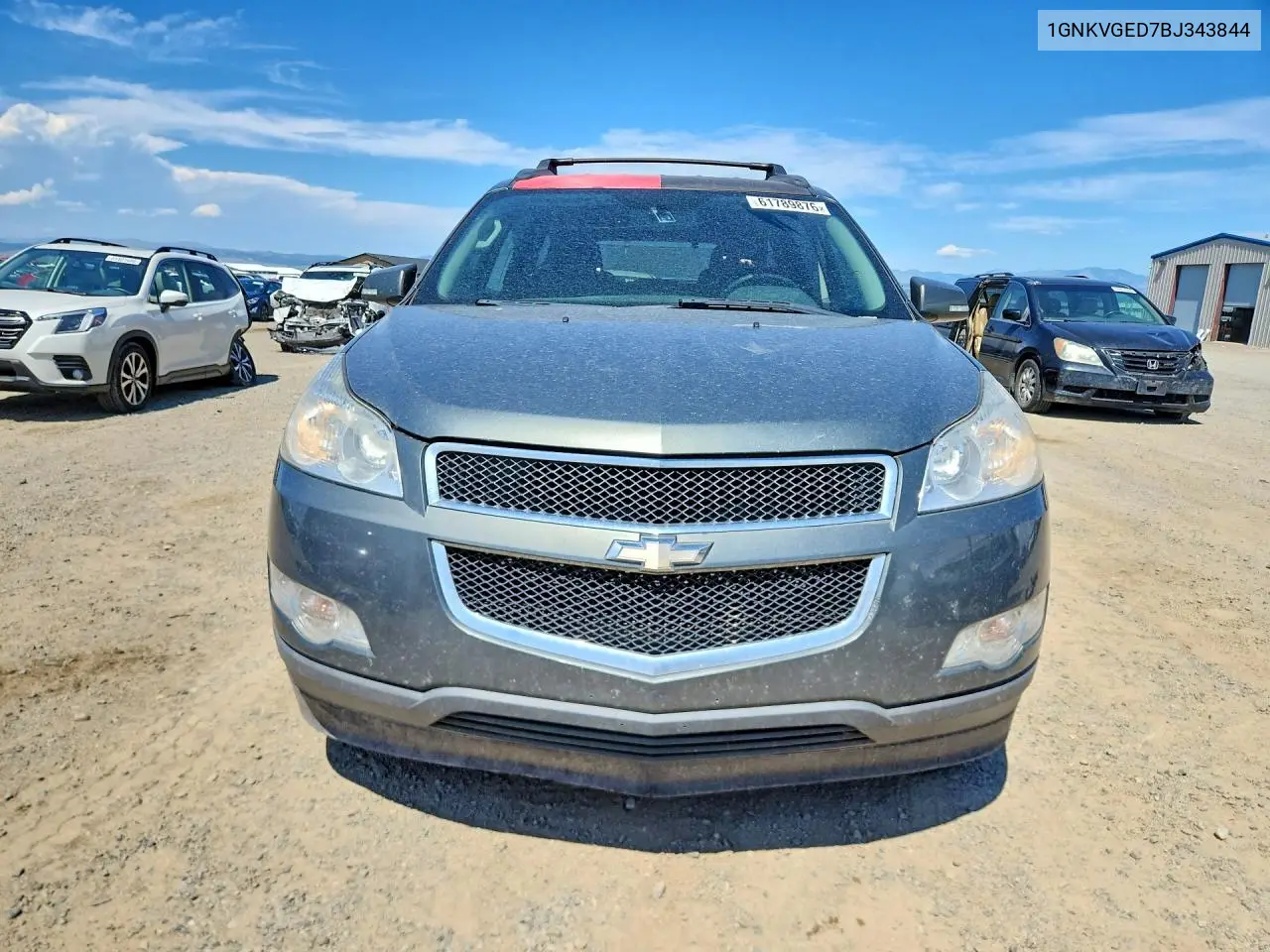 2011 Chevrolet Traverse Lt VIN: 1GNKVGED7BJ343844 Lot: 61789876