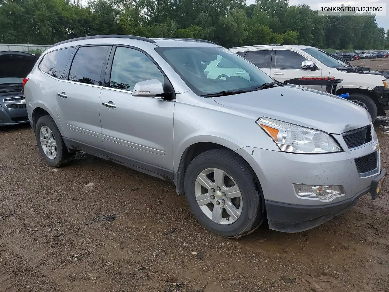 2011 Chevrolet Traverse Lt VIN: 1GNKRGED8BJ235060 Lot: 61947656