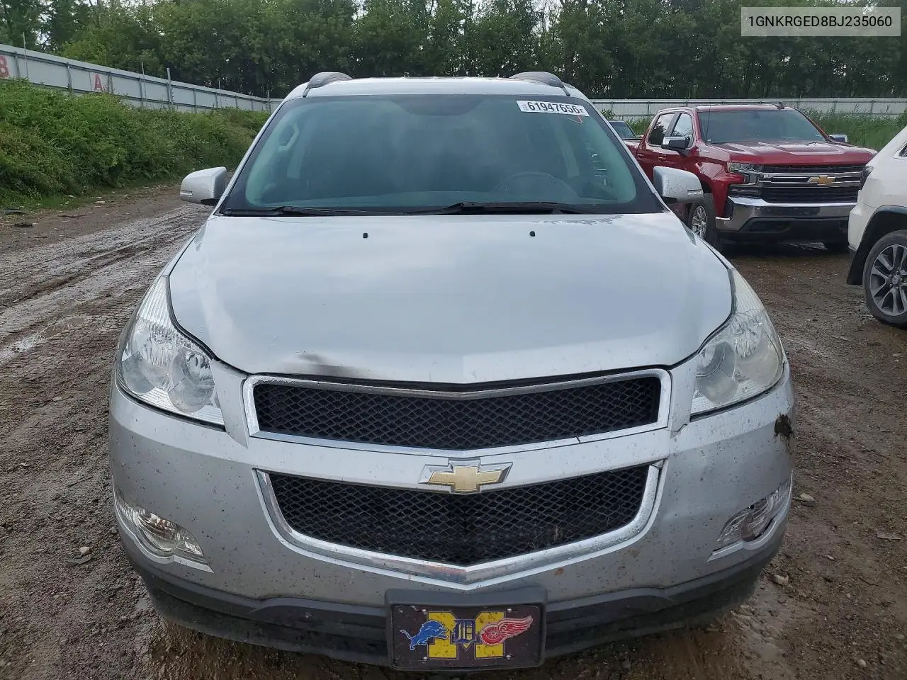 2011 Chevrolet Traverse Lt VIN: 1GNKRGED8BJ235060 Lot: 61947656
