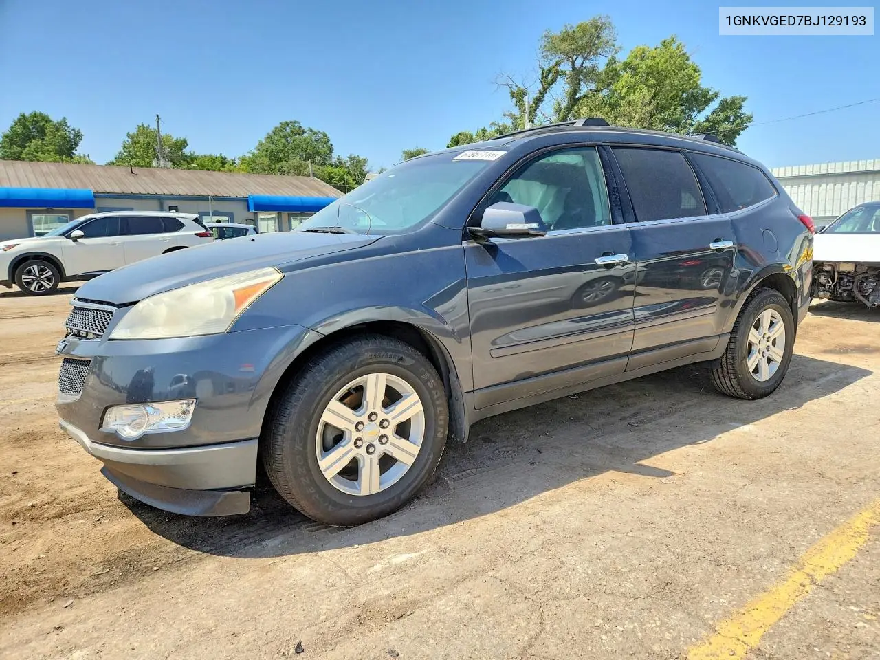 2011 Chevrolet Traverse Lt VIN: 1GNKVGED7BJ129193 Lot: 61957116