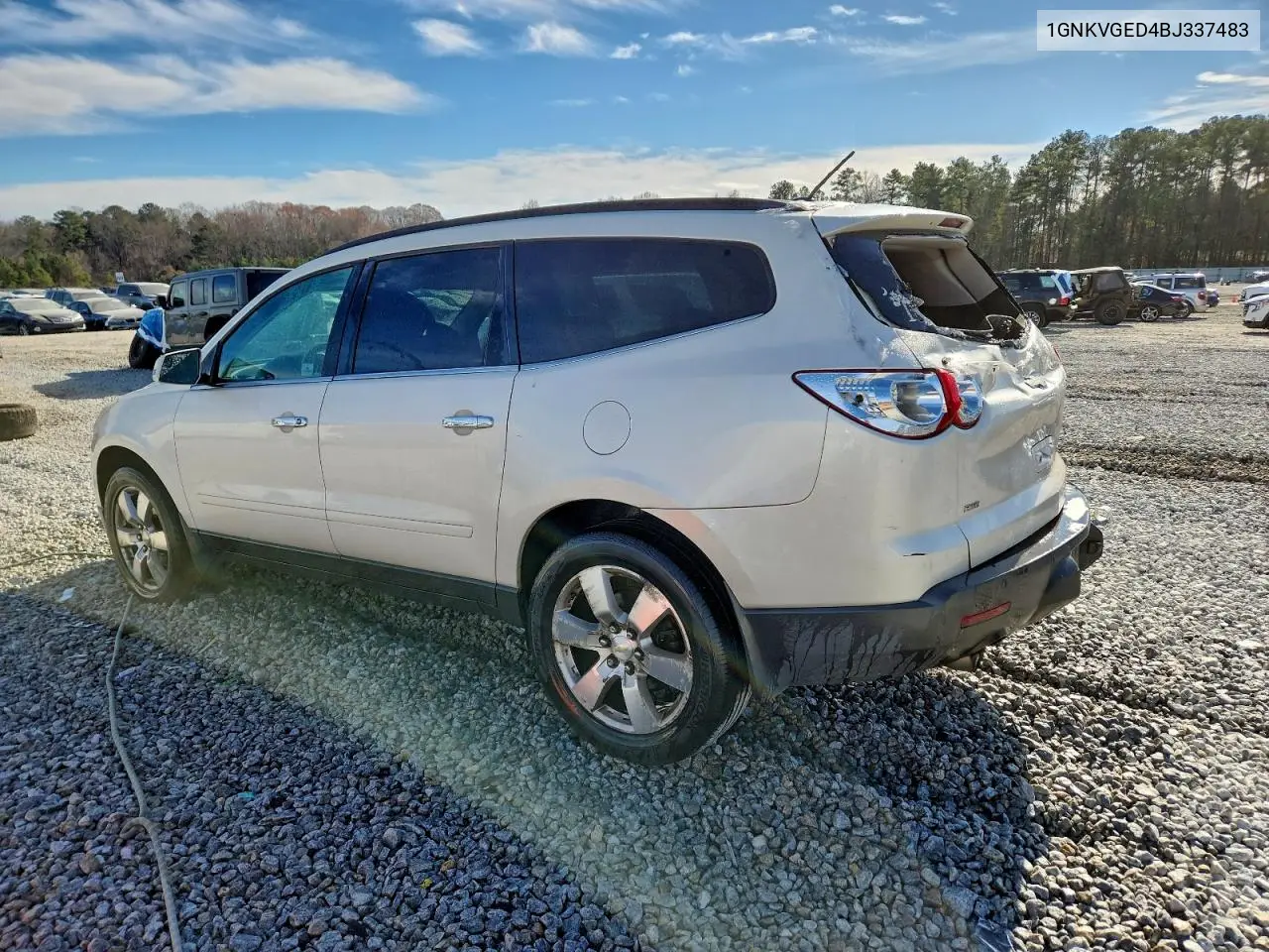 1GNKVGED4BJ337483 2011 Chevrolet Traverse Lt